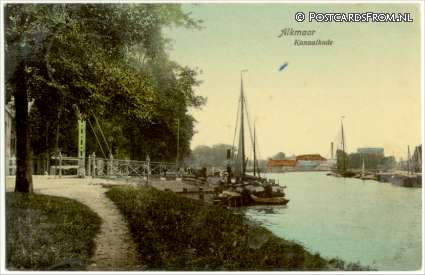 ansichtkaart: Alkmaar, Kanaalkade