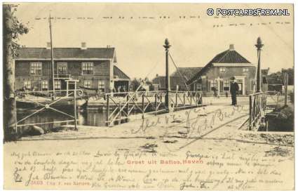 ansichtkaart: Baflo, Haven