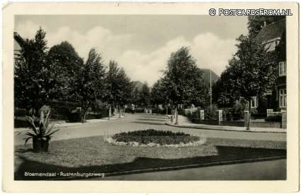 ansichtkaart: Bloemendaal, Rustenbrugweg