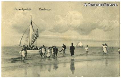 ansichtkaart: Zandvoort, Strandgezicht