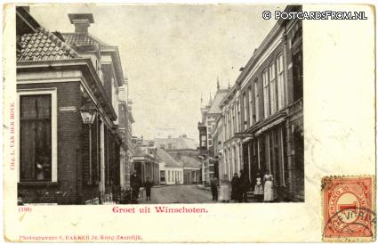 ansichtkaart: Winschoten, Groet uit