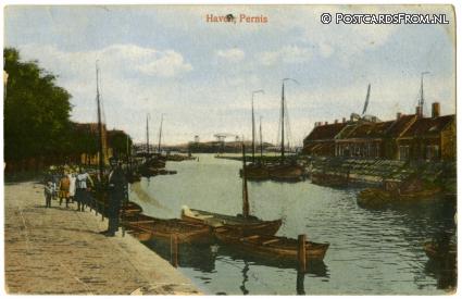 ansichtkaart: Pernis, Haven