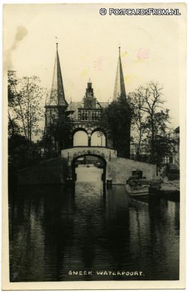 Sneek, Waterpoort ansichtkaart: Sneek, Waterpoort