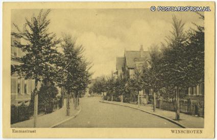 ansichtkaart: Winschoten, Emmastraat