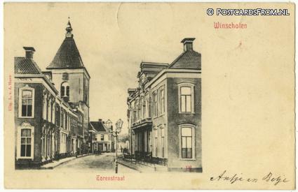 ansichtkaart: Winschoten, Torenstraat