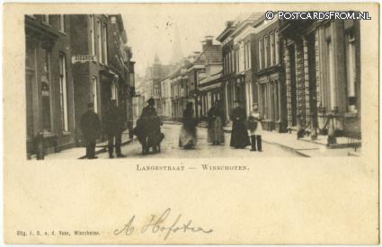 ansichtkaart: Winschoten, Langestraat