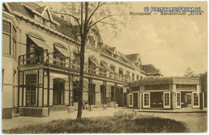 ansichtkaart: Nunspeet, Sanatorium 'Erica'