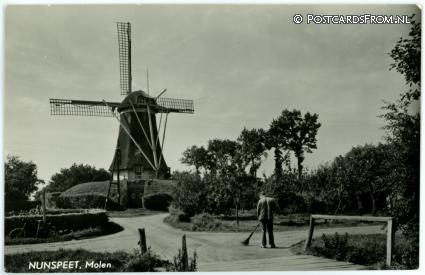 ansichtkaart: Nunspeet, Molen