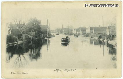 ansichtkaart: Alphen aan den Rijn, Rijnzicht