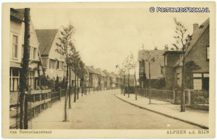 ansichtkaart: Alphen aan den Rijn, Van Boetzelaarstraat