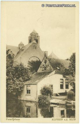 ansichtkaart: Alphen aan den Rijn, Paradijslaan