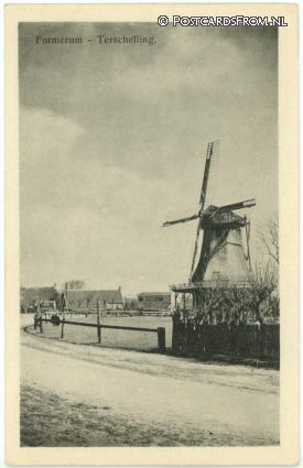 Terschelling Formerum, Molen ansichtkaart: Terschelling Formerum, Molen