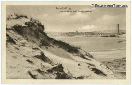 Terschelling West, Groot-Duin met Dorpsgezicht ansichtkaart: Terschelling West, Groot-Duin met Dorpsgezicht