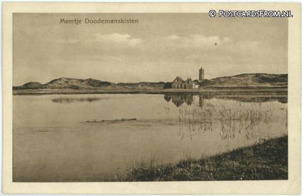 Terschelling West, Meertje Doodemanskisten ansichtkaart: Terschelling West, Meertje Doodemanskisten