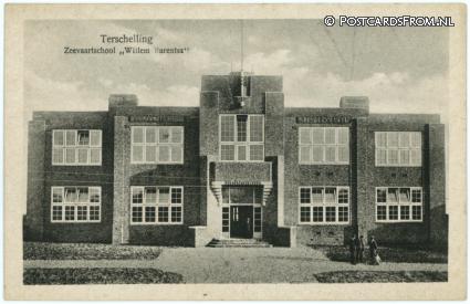 Terschelling West, Zeevaartschool 'Willem Barentsz' ansichtkaart: Terschelling West, Zeevaartschool 'Willem Barentsz'