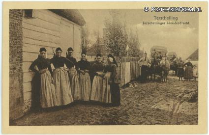 Terschelling, Terschellinger Kleederdracht ansichtkaart: Terschelling, Terschellinger Kleederdracht