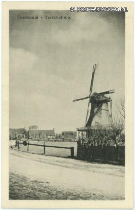 Terschelling Formerum, -- ansichtkaart: Terschelling Formerum, --