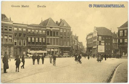 ansichtkaart: Zwolle, Groote Markt