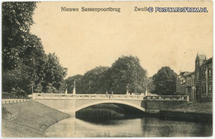 ansichtkaart: Zwolle, Nieuwe Sassenpoortbrug