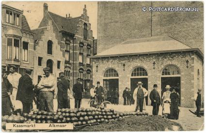 ansichtkaart: Alkmaar, Kaasmarkt