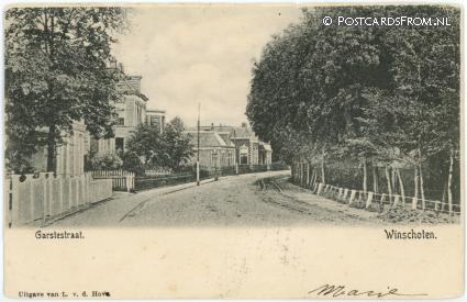 ansichtkaart: Winschoten, Garstestraat