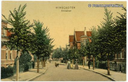 ansichtkaart: Winschoten, Emmastraat