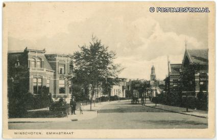 ansichtkaart: Winschoten, Emmastraat
